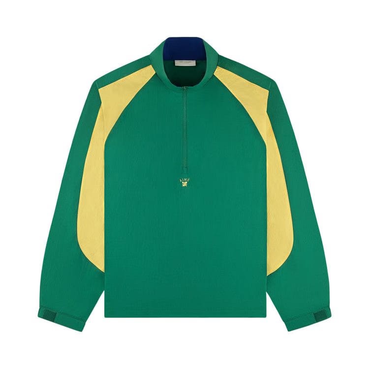 Aimé Leon Dore Crest Nylon Half-Zip Pullover Green Jacket