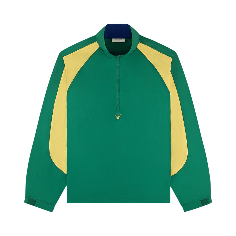 Aimé Leon Dore Crest Nylon Half-Zip Pullover Green Jacket