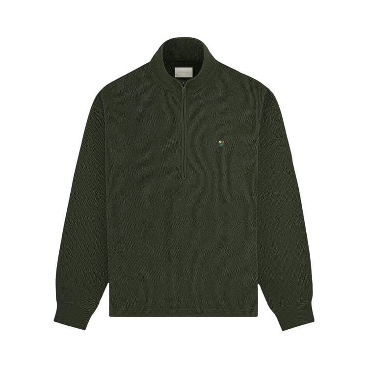 Aimé Leon Dore Crest Piqué Half-Zip Pullover Rosin