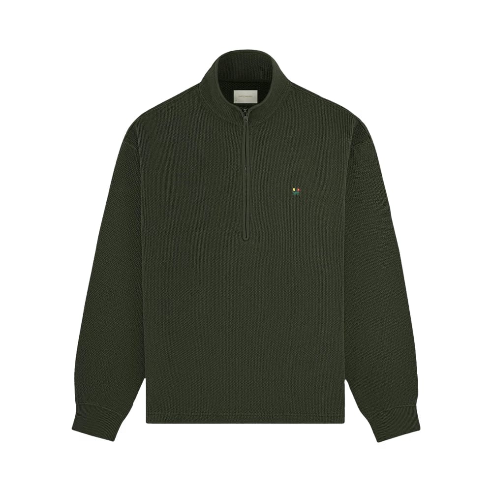 Aimé Leon Dore Crest Piqué Half-Zip Pullover Rosin