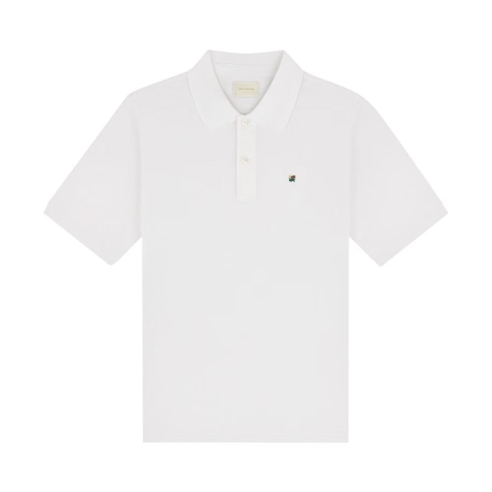 Aimé Leon Dore Crest Piqué Polo Bright White