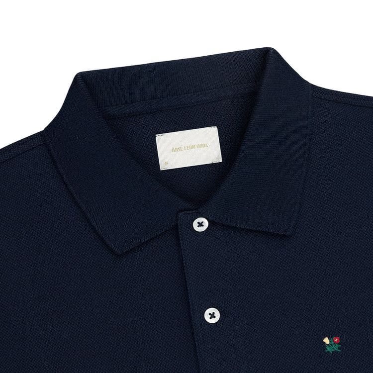 Aimé Leon Dore Crest Piqué Polo Navy Blazer
