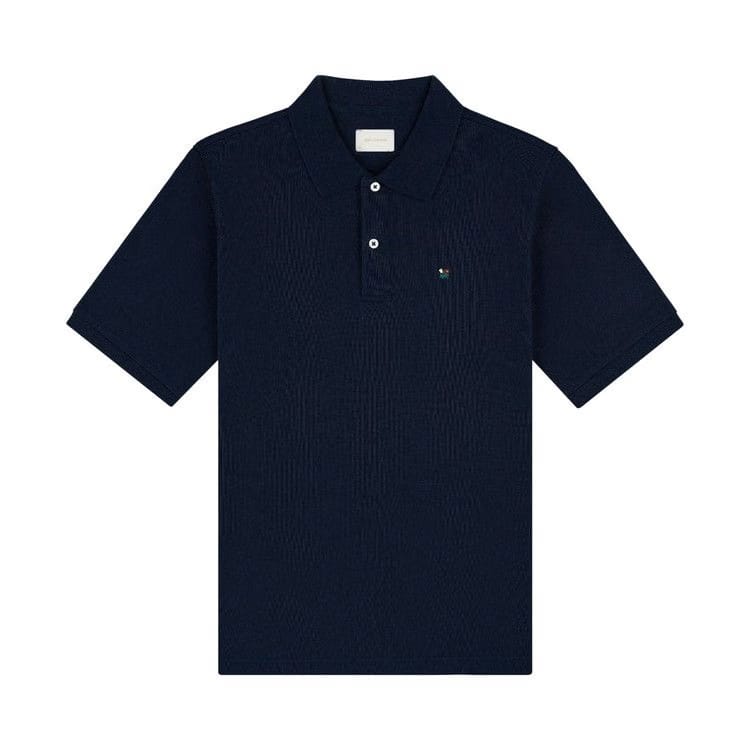 Aimé Leon Dore Crest Piqué Polo Navy Blazer