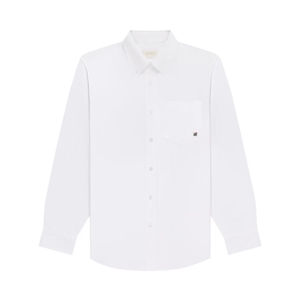 Aimé Leon Dore Crest Poplin Shirt Bright White