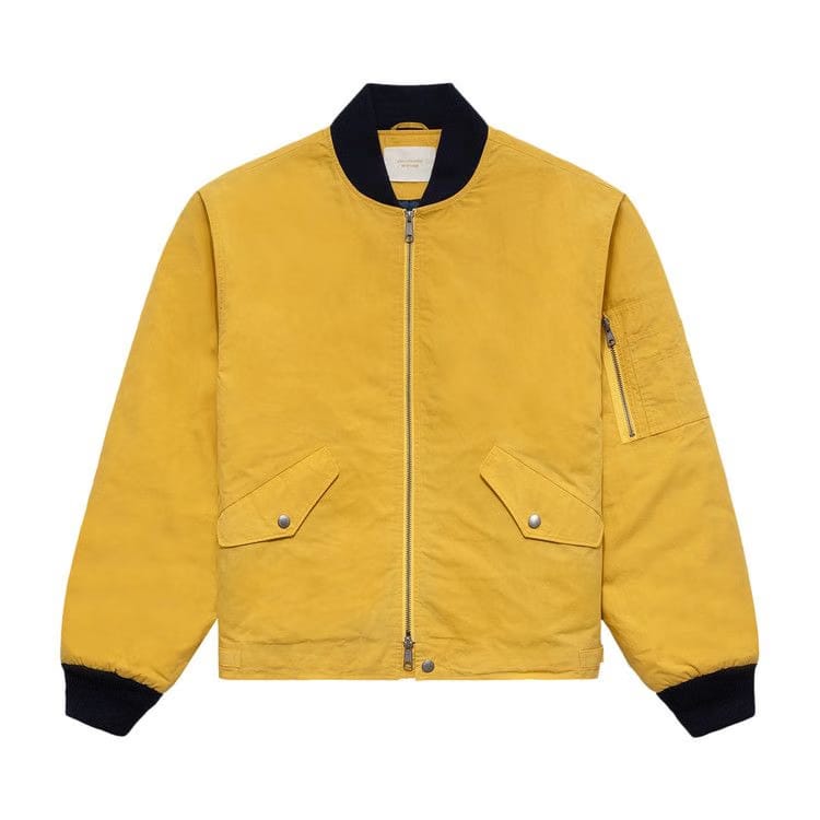 Aimé Leon Dore Cropped Bomber Jacket Yellow