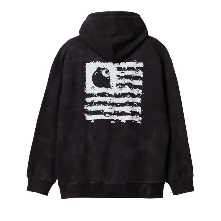 Carhartt WIP Hooded Chromo Sweatshirt Black Chromo/White
