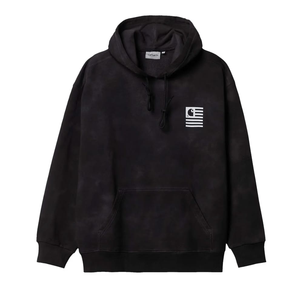 Carhartt WIP Hooded Chromo Sweatshirt Black Chromo/White
