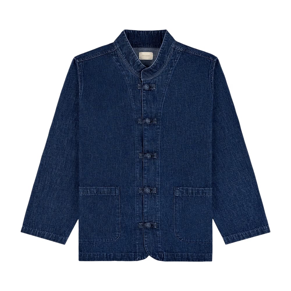 Aimé Leon Dore Denim Collarband Jacket Dark Wash