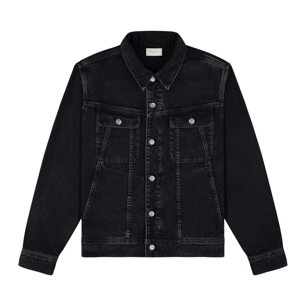 Aimé Leon Dore Denim Trucker Jacket Washed Black