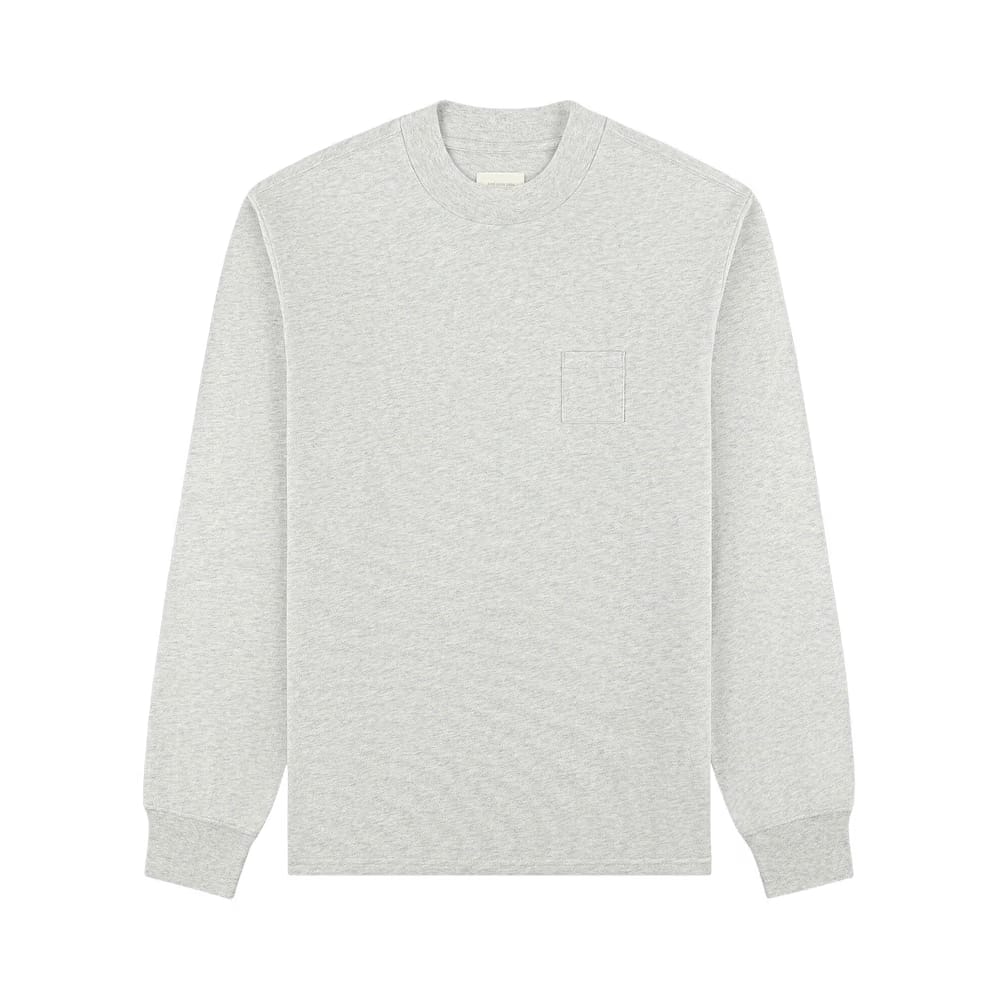 Aimé Leon Dore Dimebag Long-Sleeve Mockneck T-Shirt Oatmeal Melange