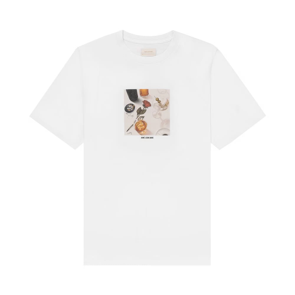 Aimé Leon Dore Dinner Scene T-Shirt Bright White