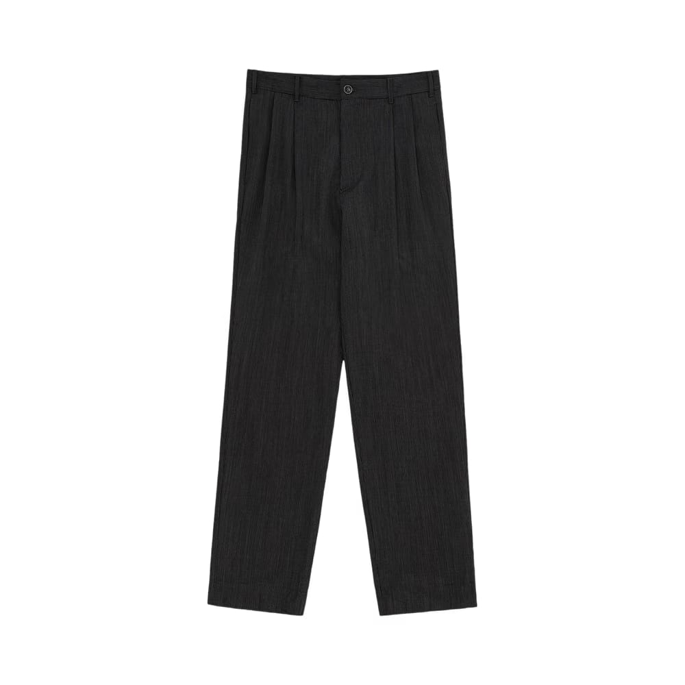 Aimé Leon Dore Double Pleated Wool Trouser Charcoal