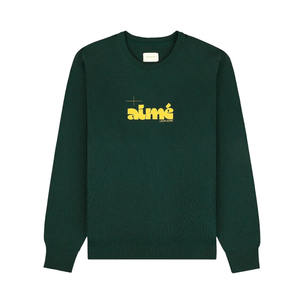 Aimé Leon Dore Drafting Logo Crewneck Sweatshirt Pine Grove