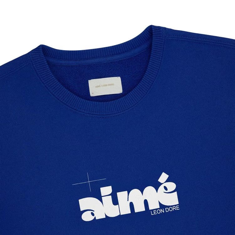 Aimé Leon Dore Drafting Logo Crewneck Sweatshirt Royal Blue
