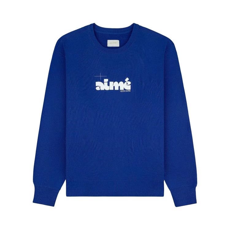 Aimé Leon Dore Drafting Logo Crewneck Sweatshirt Royal Blue