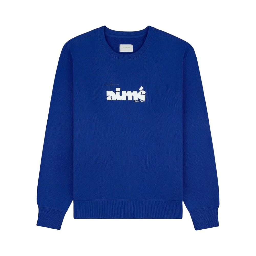 Aimé Leon Dore Drafting Logo Crewneck Sweatshirt Royal Blue
