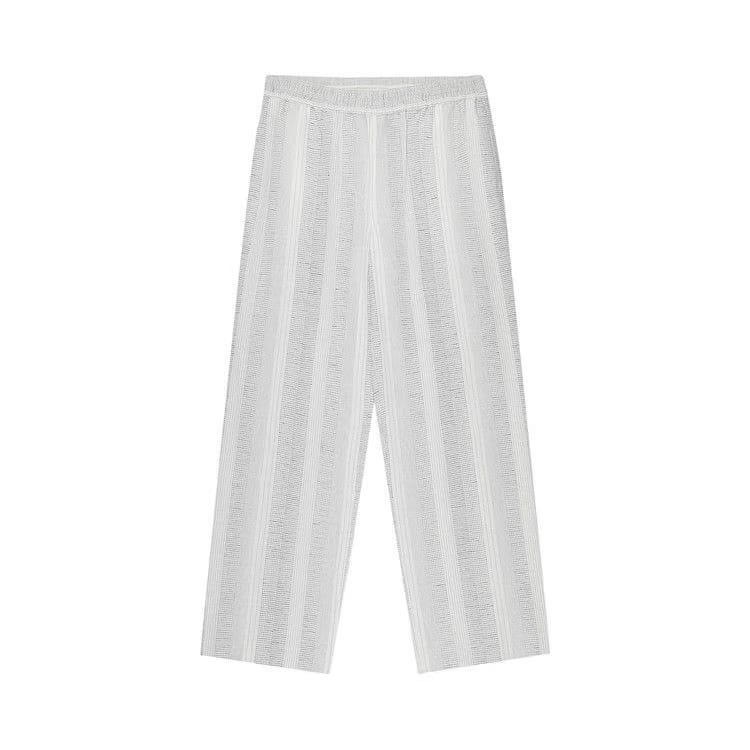 Aimé Leon Dore Fil Coupé Leisure Pant White Geo Stripe