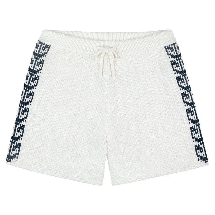Aimé Leon Dore Fisherman Knit Shorts Bright White