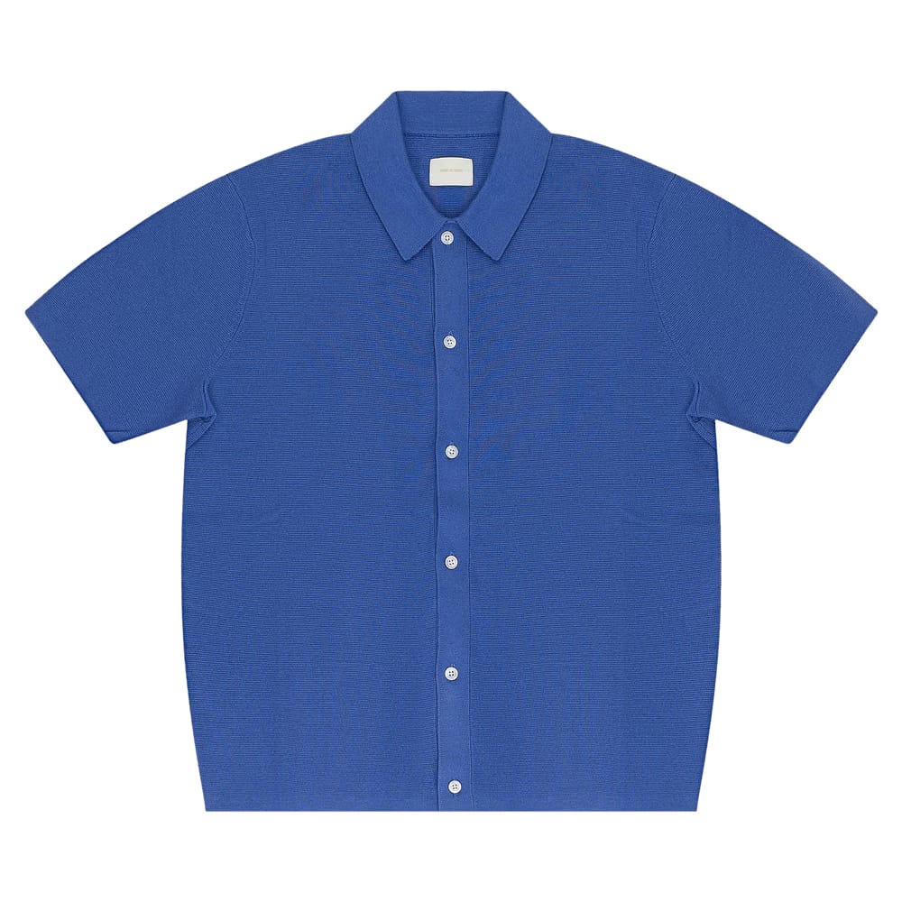 Aimé Leon Dore Full Button Polo Cardigan Periwinkle