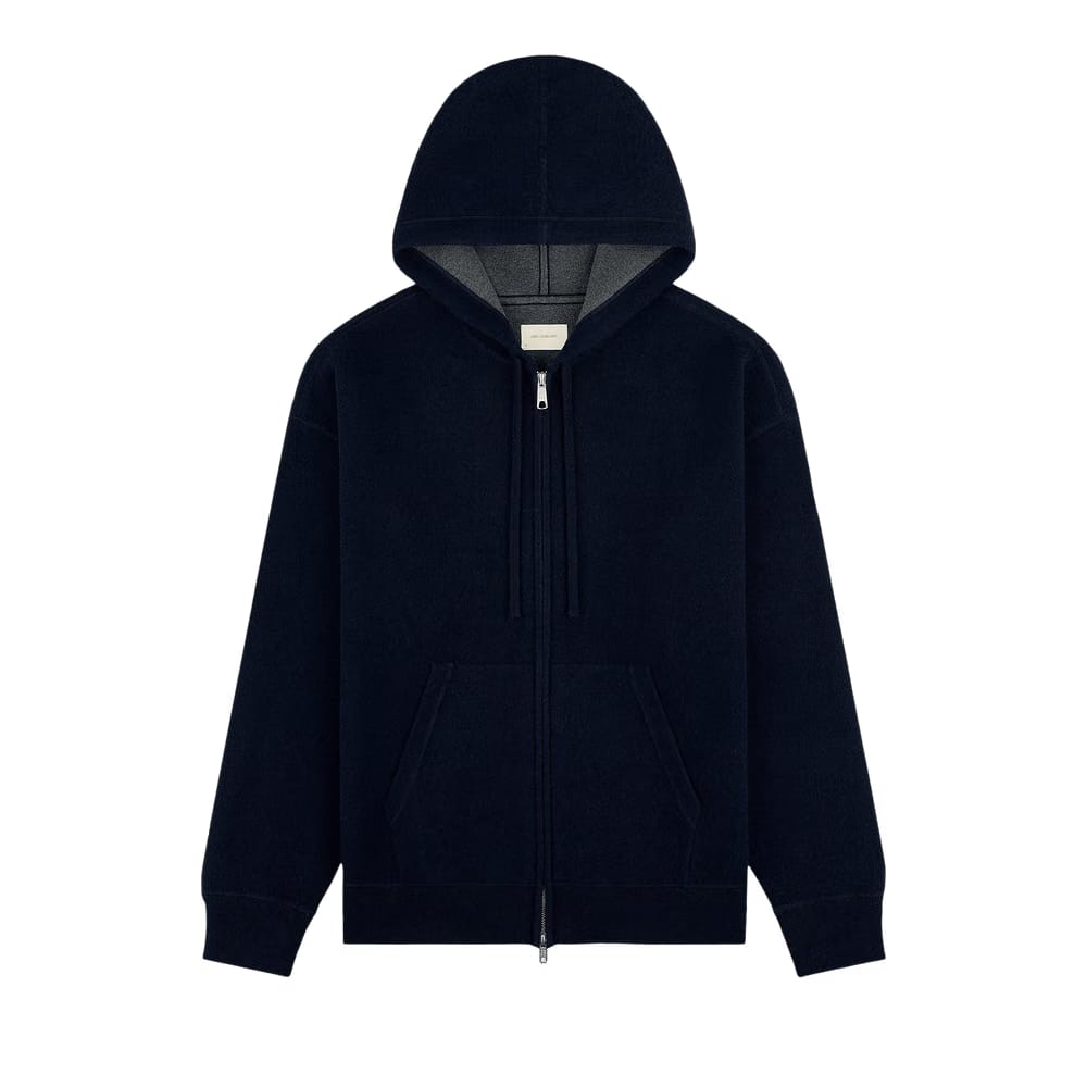 Aimé Leon Dore Full-Zip Pavilion Cashmere Hoodie Sky Captain
