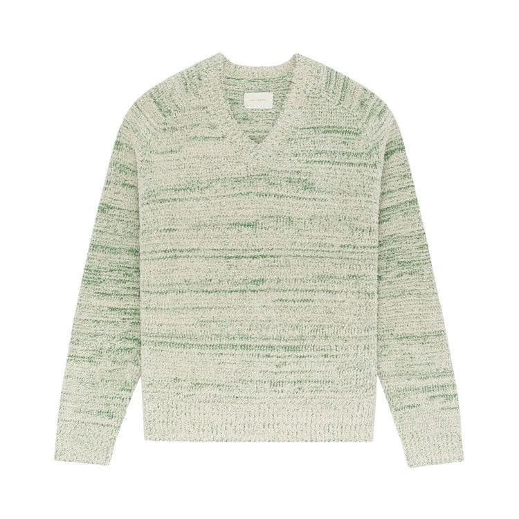 Aimé Leon Dore Marled V Neck Sweater Green