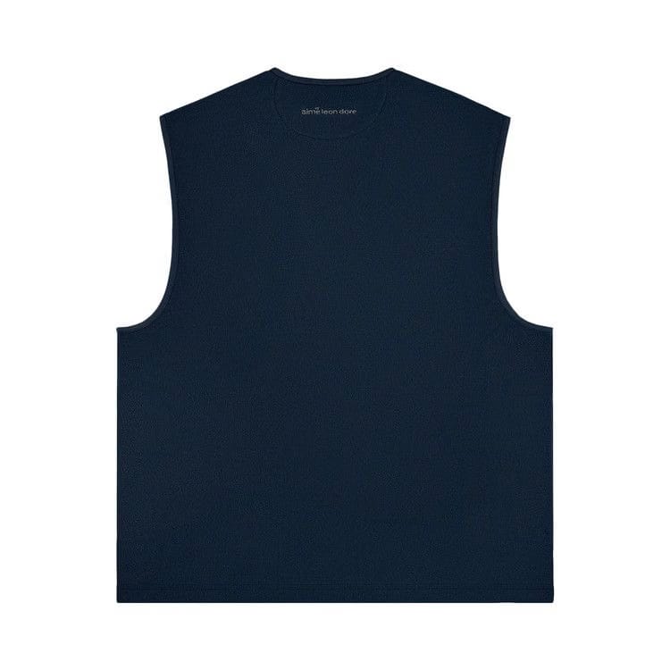Aimé Leon Dore Golf Fleece Vest Navy Blazer