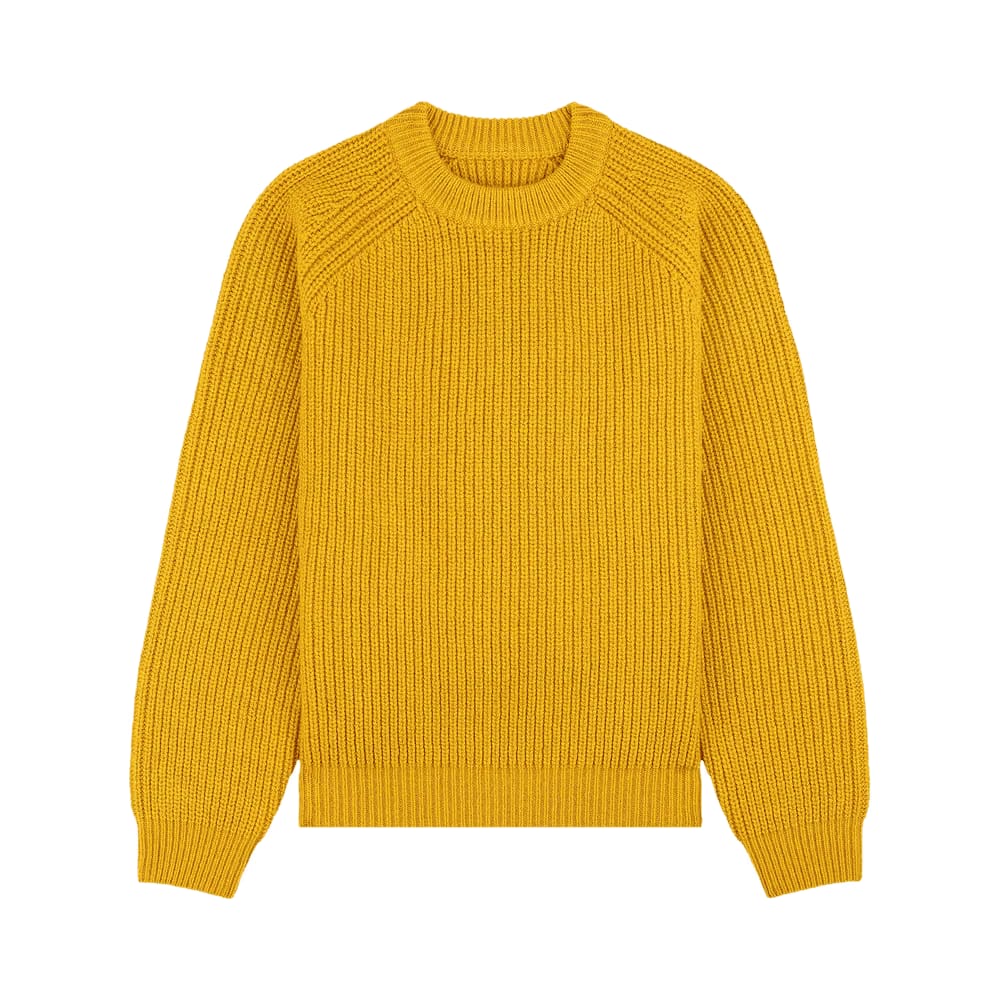 Aimé Leon Dore Heavyweight Shaker Stitch Crewneck Golden Rod