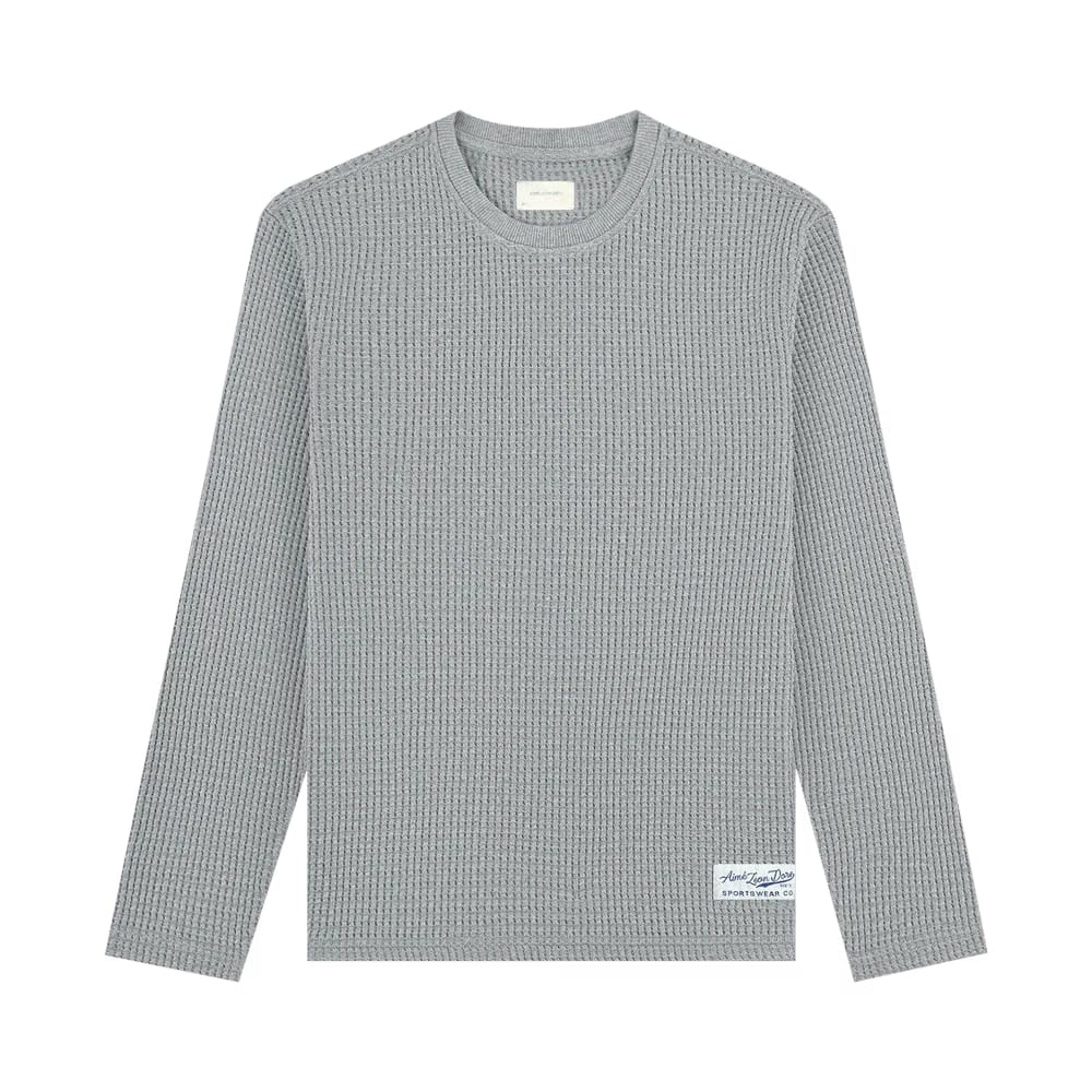 Aimé Leon Dore Heavyweight Waffle Thermal Heather Grey