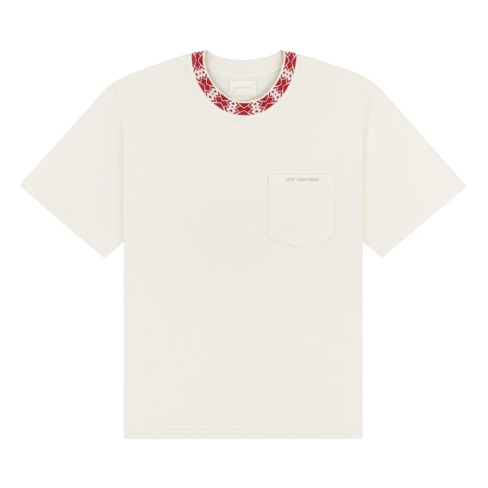 Aimé Leon Dore Jacquard Collar Pocket T-Shirt Pristine