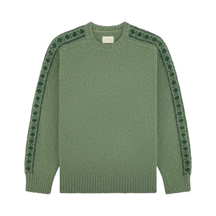 Aimé Leon Dore Jacquard Stripe Alpaca Sweater Green