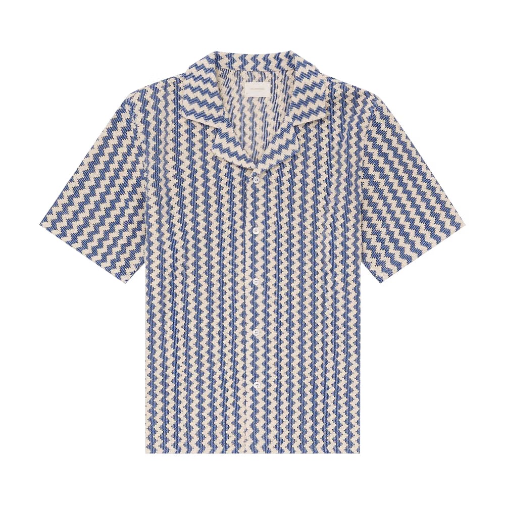 Aimé Leon Dore Lace Resort Shirt Pristine/Blue