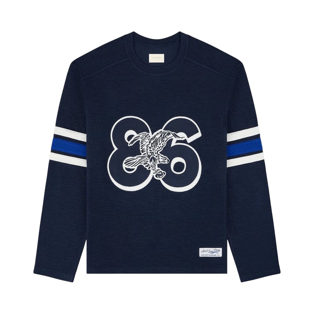 Aimé Leon Dore Legacy Slub Football Jersey Navy Blazer