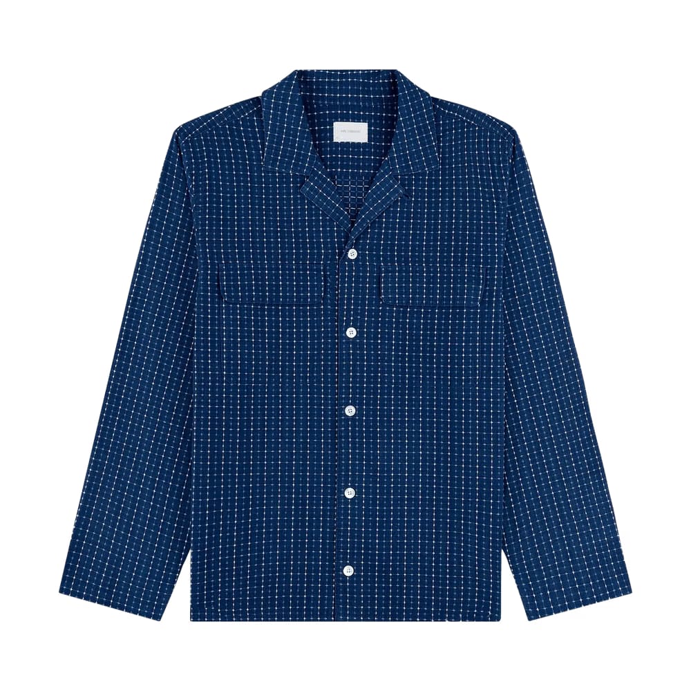 Aimé Leon Dore Lightweight Patterned Leisure Shirt Blue
