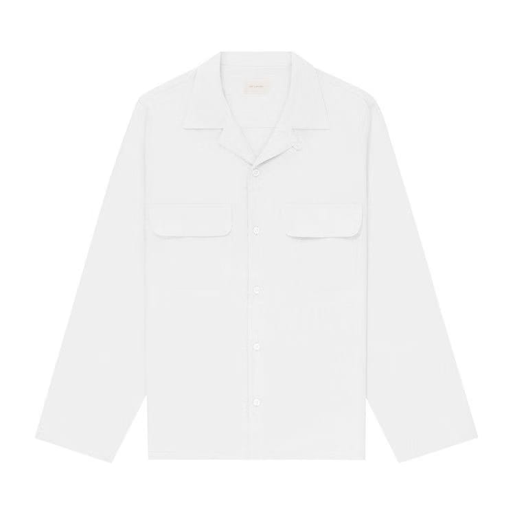 Aimé Leon Dore Linen Safari Shirt Bright White