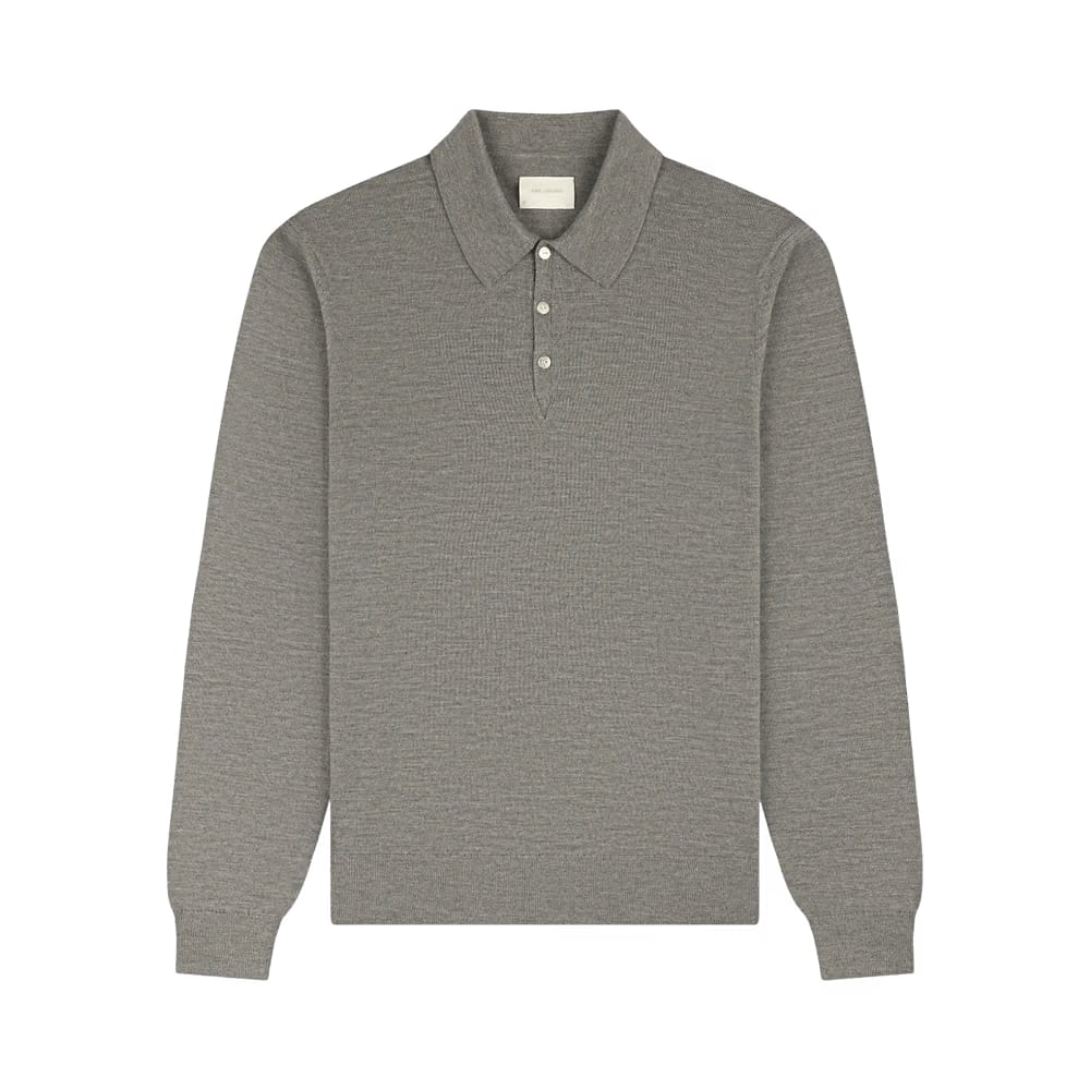 Aimé Leon Dore Long-Sleeve Merino Polo Vetiver