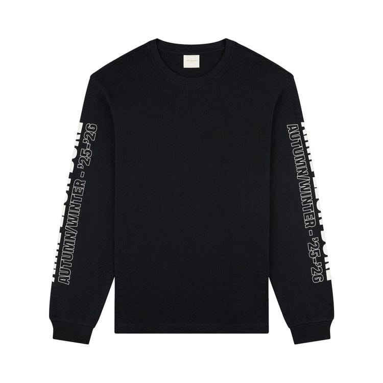 Aimé Leon Dore Long-Sleeve Mesh Moto T-Shirt Jet Black