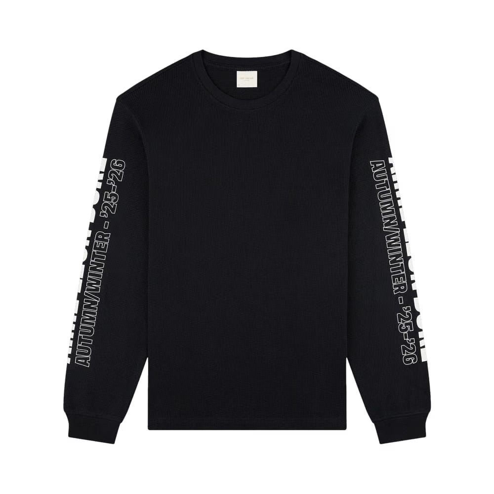 Aimé Leon Dore Long-Sleeve Mesh Moto T-Shirt Jet Black