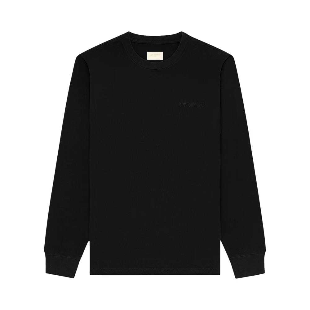 Aimé Leon Dore Long-Sleeve Tonal Logo T-Shirt Jet Black