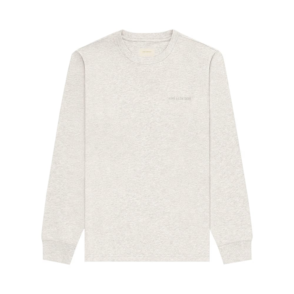 Aimé Leon Dore Long-Sleeve Tonal Logo T-Shirt Oatmeal