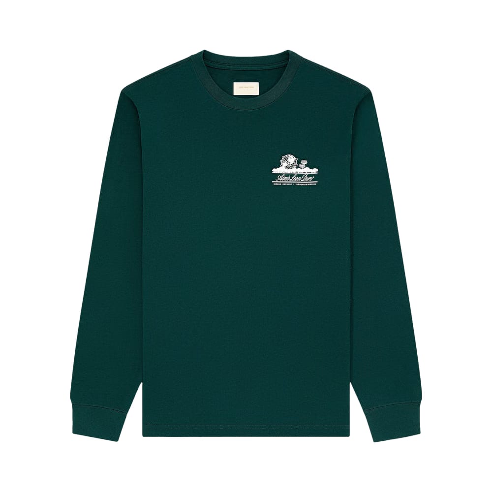 Aimé Leon Dore Long-Sleeve Unisphere T-Shirt Botanical Green