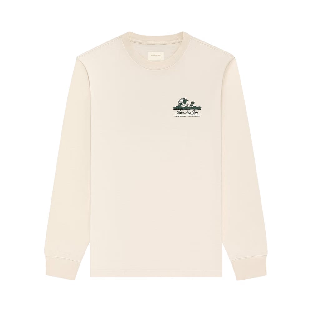 Aimé Leon Dore Long-Sleeve Unisphere T-Shirt Pristine
