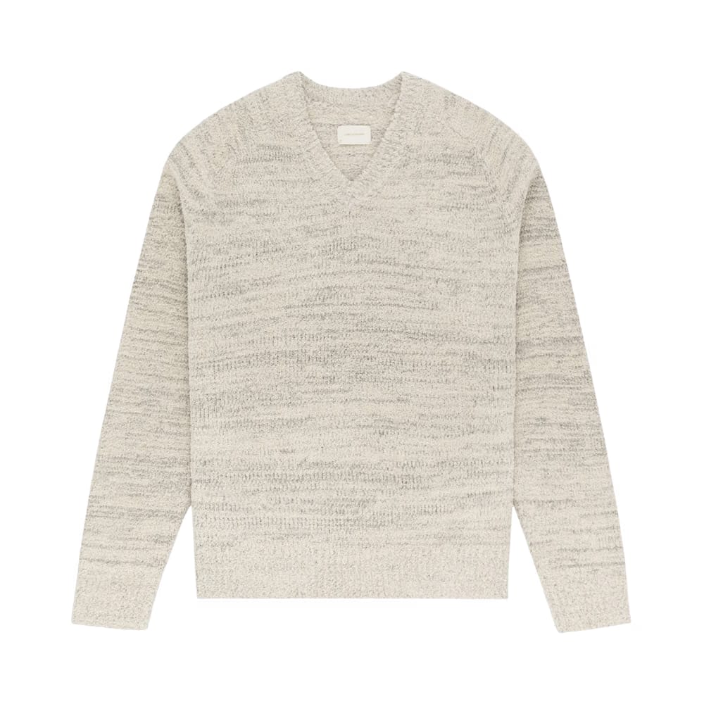 Aimé Leon Dore Marled V Neck Sweater Grey