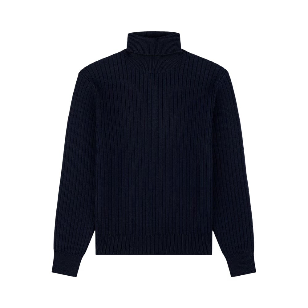 Aimé Leon Dore Merino Wool Turtleneck Navy Blazer