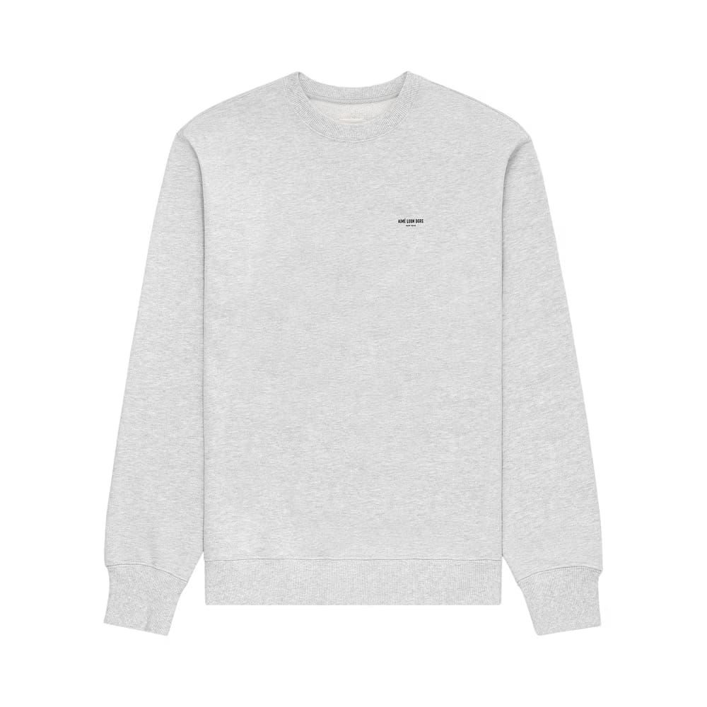 Aimé Leon Dore Micro Logo Crewneck Sweatshirt Silver Mix