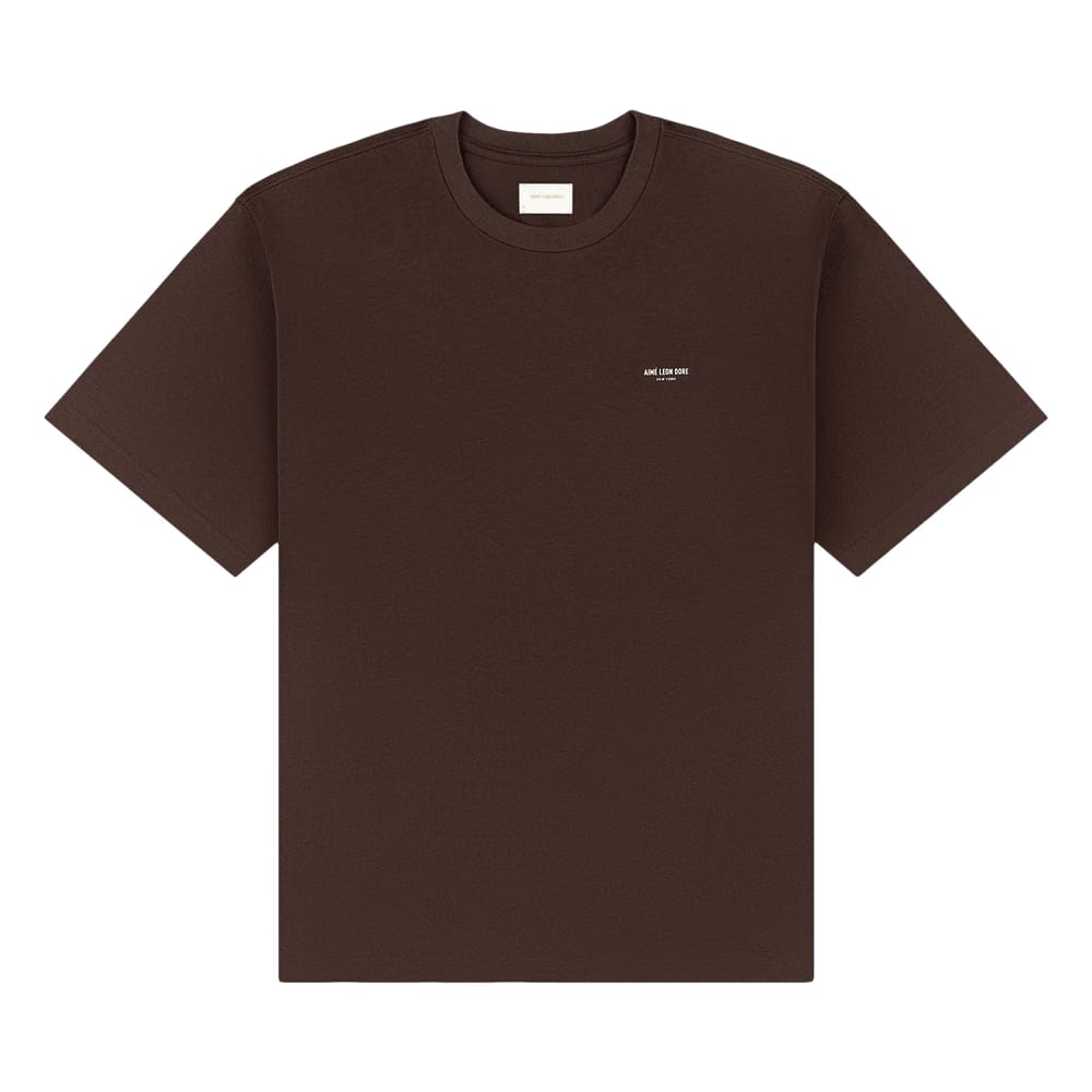 Aimé Leon Dore Micro Logo T-Shirt Coffee Bean