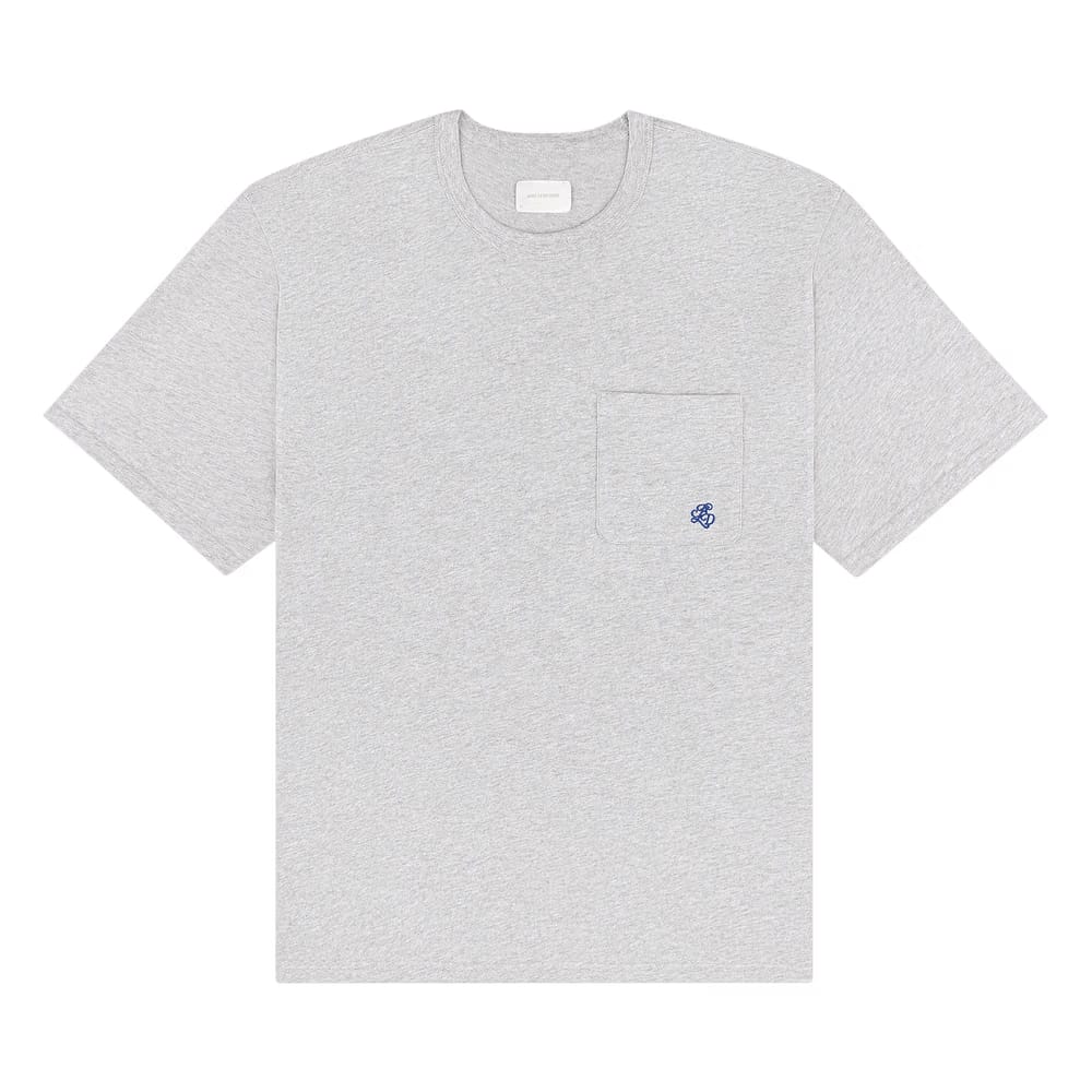 Aimé Leon Dore Monogram Pocket T-Shirt Silver Mix