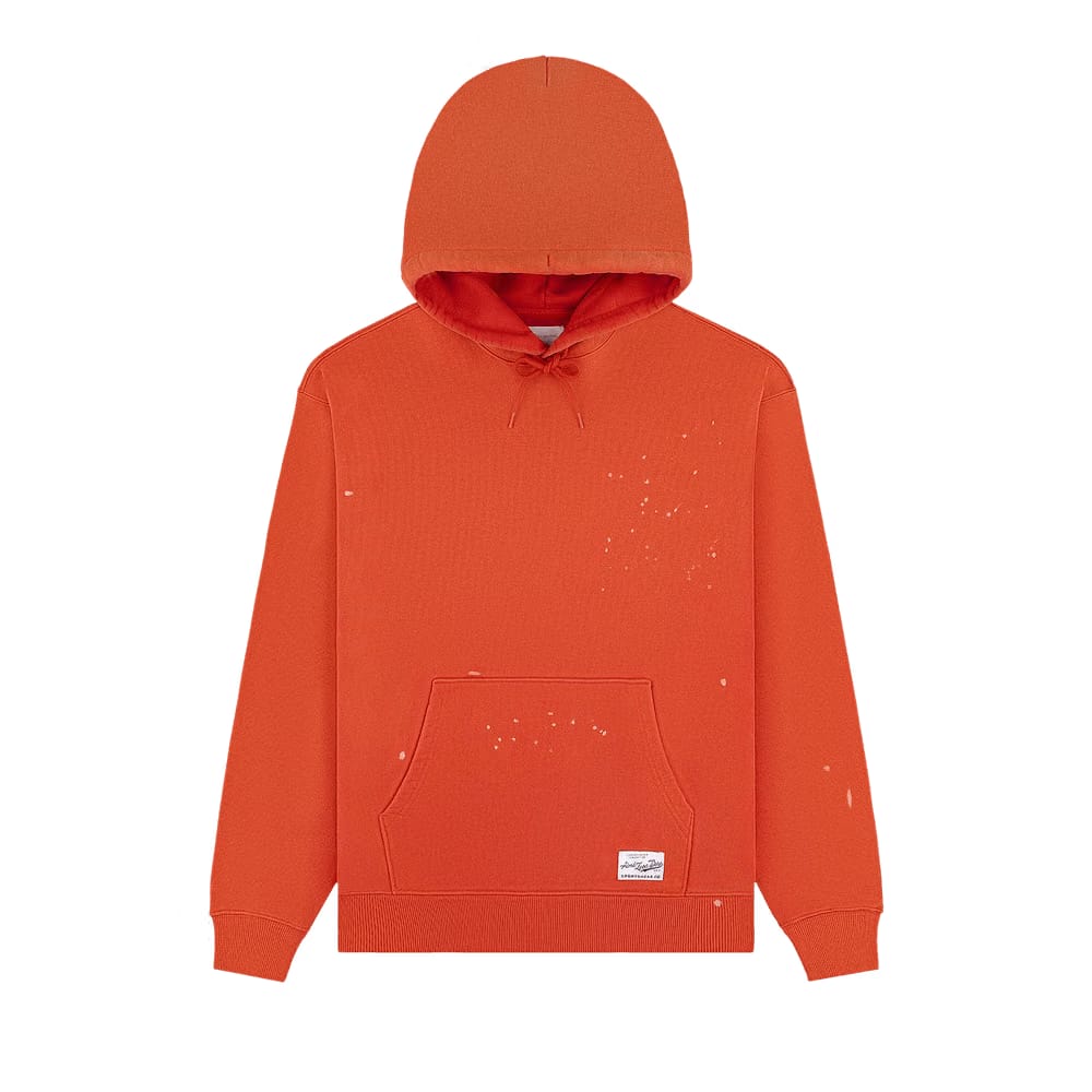 Aimé Leon Dore Paint Splatter Hoodie Faded Orange