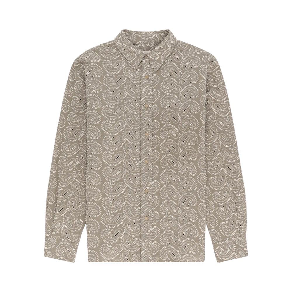 Aimé Leon Dore Paisley Embroidered Shirt Laurel Oak
