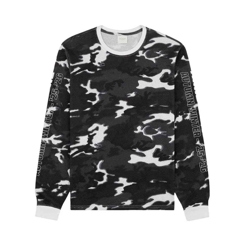 Aimé Leon Dore Printed Mesh Moto T-Shirt Snow Camo