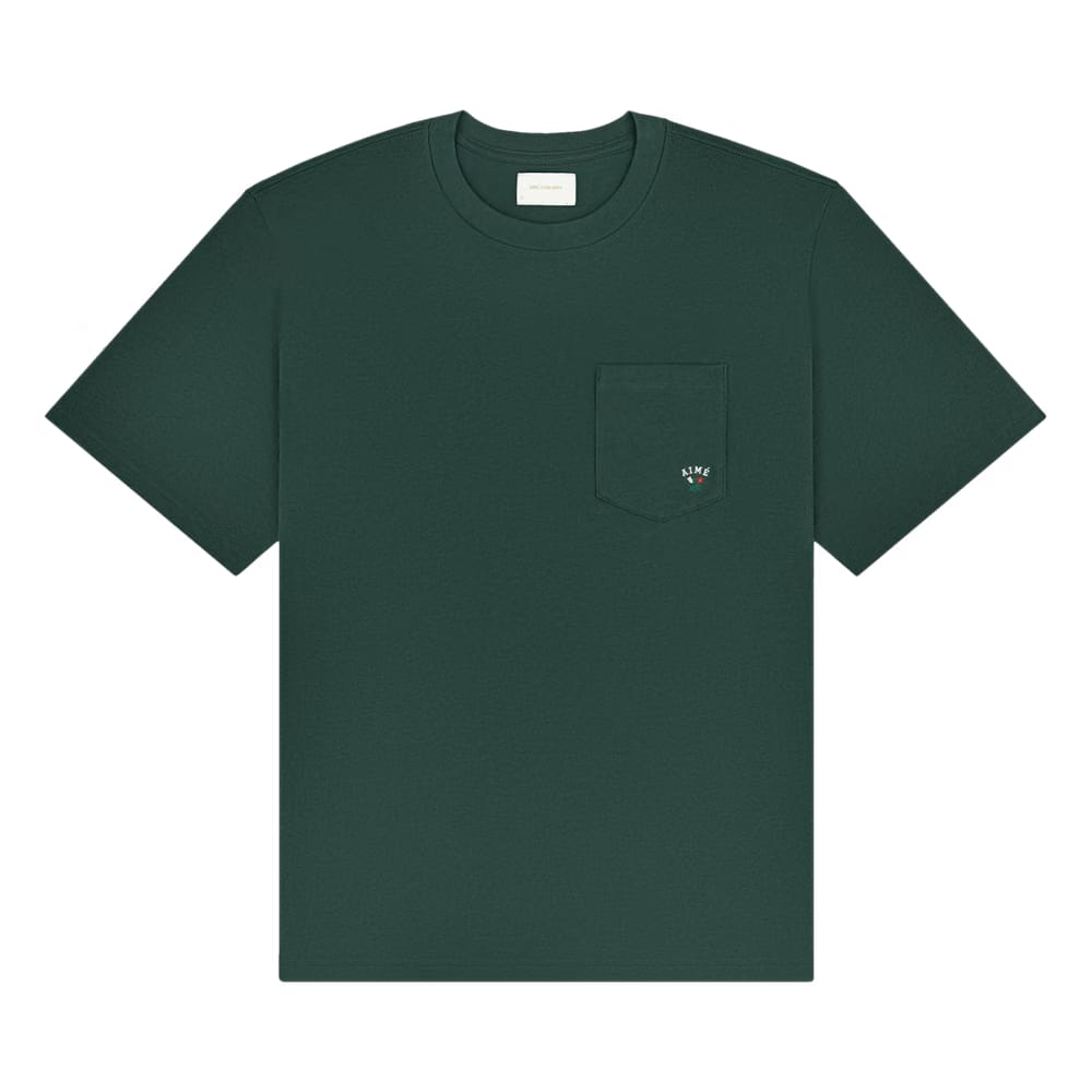 Aimé Leon Dore Queens Crest Pocket T-Shirt Pine Grove